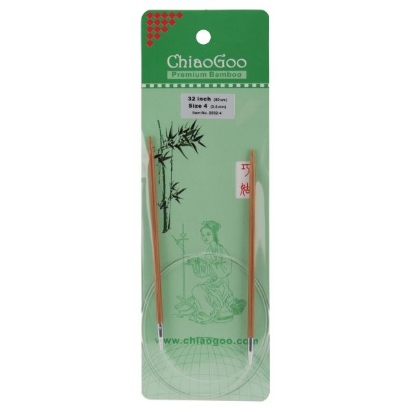 Chiaogoo Bamboo Circular Knitting Needles 32"