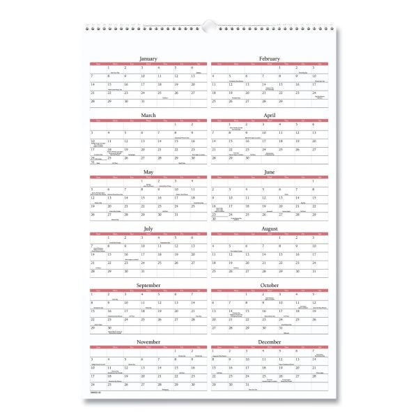 At-A-Glance Scenic Monthly Wall Calendar, Scenic Landscape Photography, 15.5 X 22.75, White/Multicolor Sheets, 12-Month (Jan-Dec): 2024