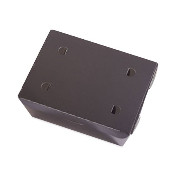 Pactiv Evergreen Earthchoice Onebox Paper Box, 66 Oz, 6.5 X 4.5 X 3.25, Black, 160/Carton