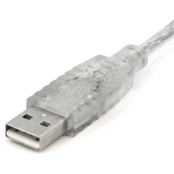 Transparent Usb 2.0 Cable - 4 Pin Usb Type A (M) - 4 Pin Usb Type B (M) - 10 Ft