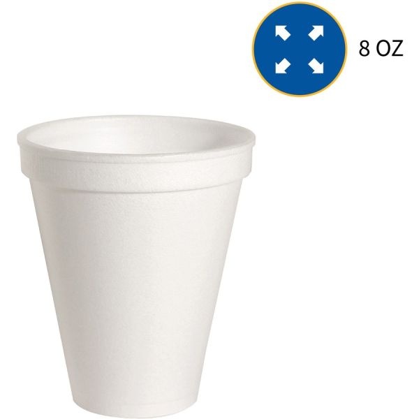 Genuine Joe 8 Oz Hot/Cold Foam Cups