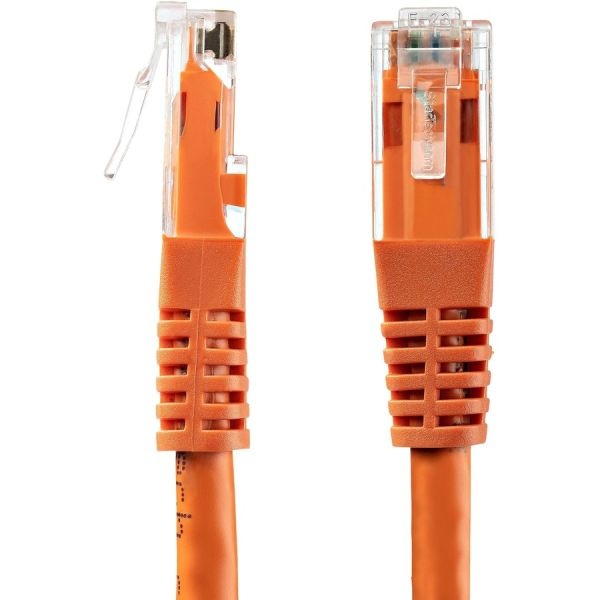 20Ft Cat6 Ethernet Cable - Orange Molded Gigabit - 100W Poe Utp 650Mhz - Category 6 Patch Cord Ul Certified Wiring/Tia