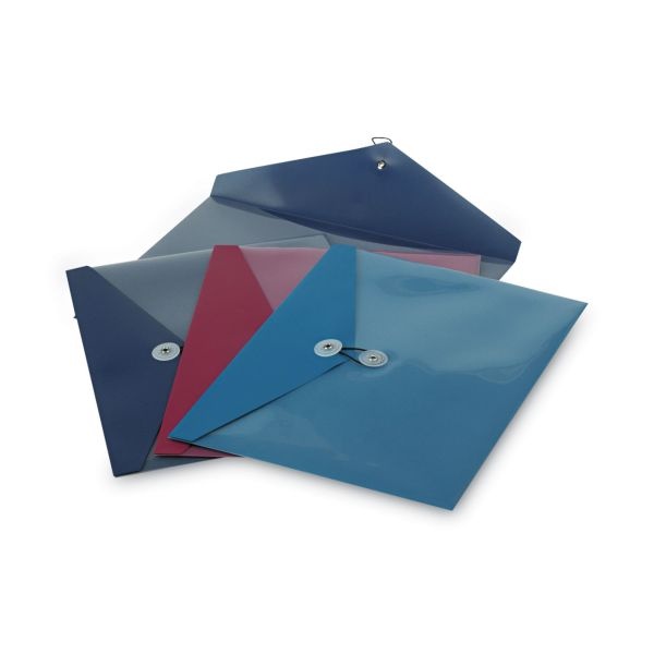 Pendaflex Viewfront Poly Envelopes, A4 Size, Assorted Colors, Pack Of 4 Envelopes