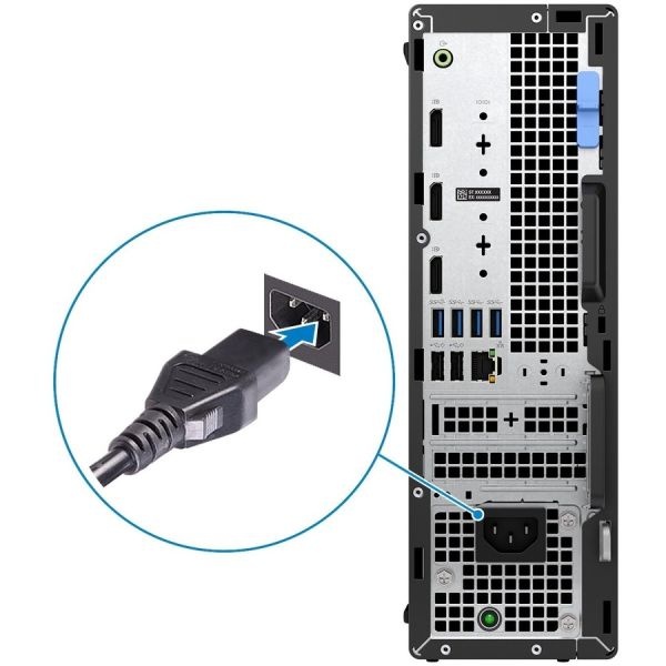 Dell Optiplex 7000 Desktop Computer - Intel Core I5 12Th Gen I5-12500 Hexa-Core (6 Core) 3 Ghz - 8 Gb Ram Ddr4 Sdram - 256 Gb M.2 Pci Express Nvme 3.0 X4 Ssd - Small Form Factor - Black