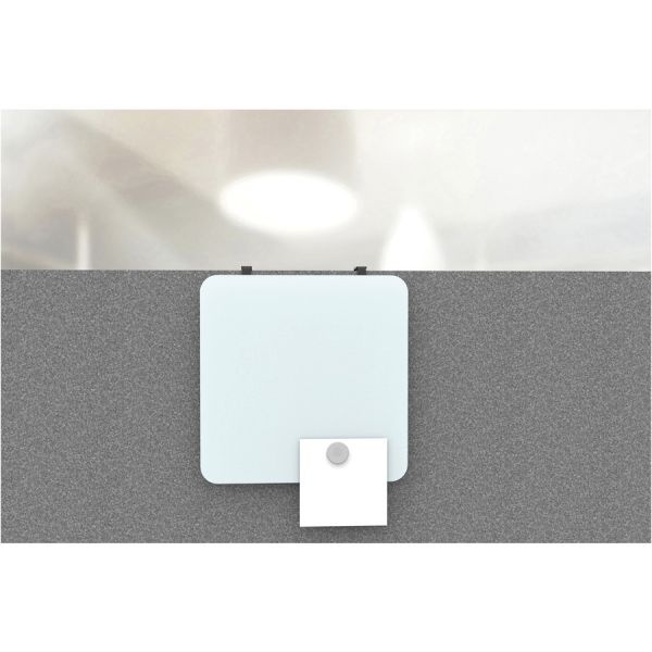 U Brands Square Magnetic Glass Dry Erase Board