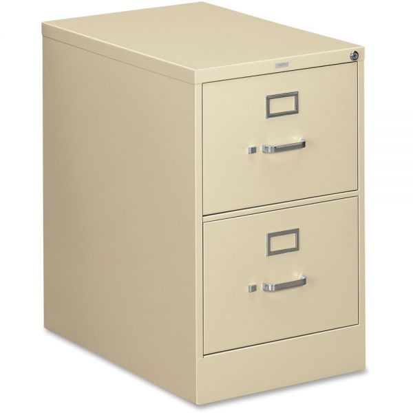 Hon 310 Series 2-Drawer Vertical Metal File Cabinet, Legal, 29" Height, Full-Suspension, Putty
