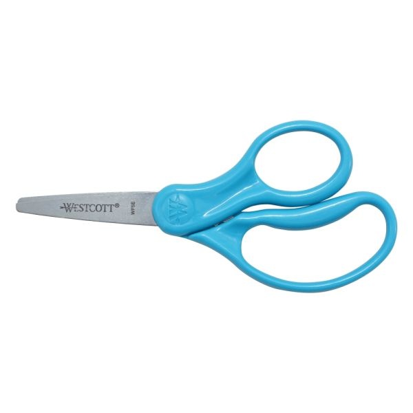 Westcott Hard Handle Kids Value Scissors, 5", Pointed, Assorted Colors