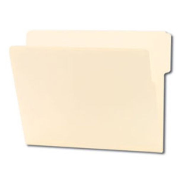 Smead Shelf-Master End-Tab Folders, Letter Size, Manila, Box Of 100