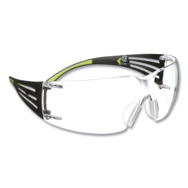 3M Securefit 400-Series Protective Eyewear, Clear, Black