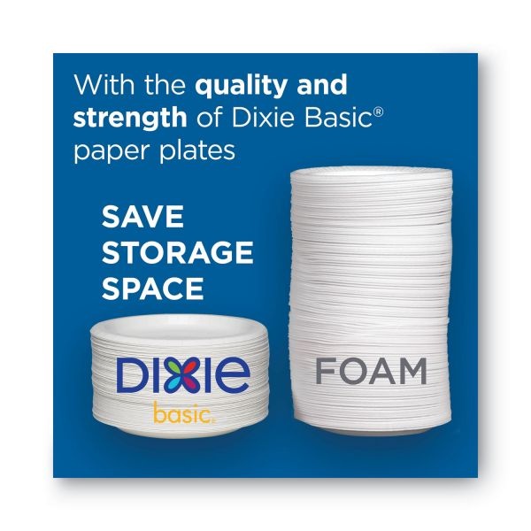 Dixie Everyday Disposable Dinnerware, Individually Wrapped, Bowl, 12 Oz, White, 500/Carton
