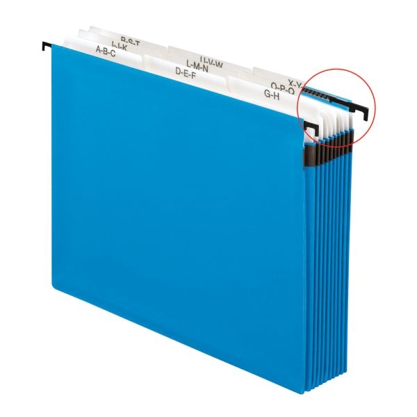 Pendaflex Hanging Pocket Expandable File, A-Z, Letter Size, Blue