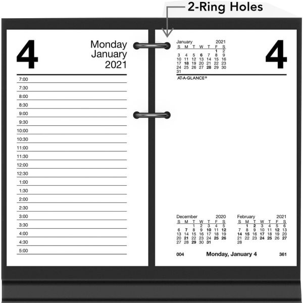 At-A-Glance Desk Calendar Refill, 3 1/2 X 6, White, 2023 Calendar