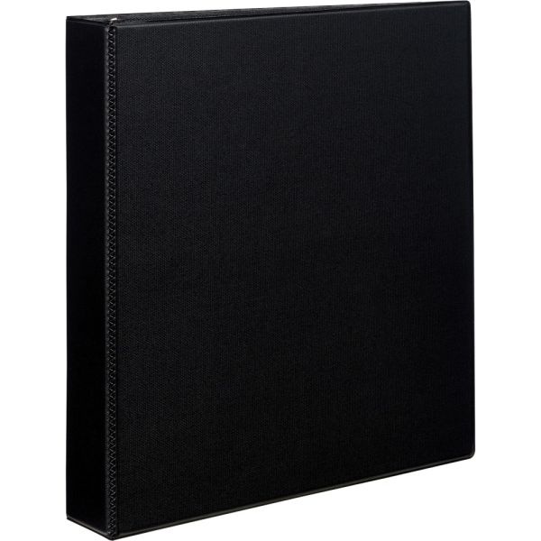 Avery Durable 3-Ring Binder With Ez-Turn Rings, 1 1/2" D-Rings, 46% Recycled, Black