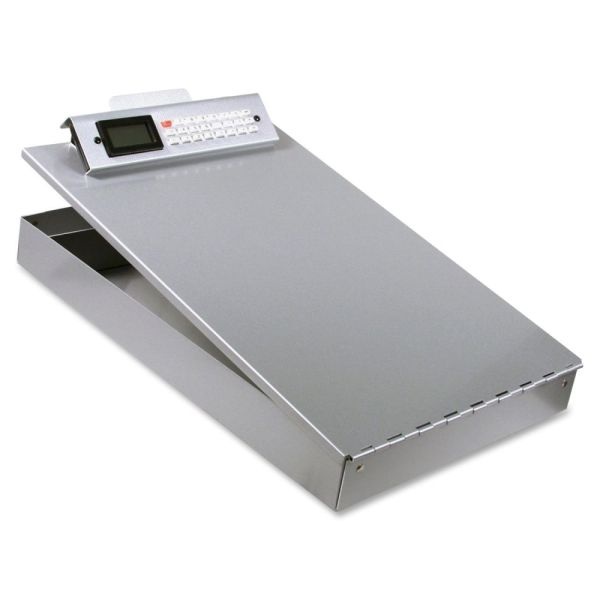 Saunders Redi Rite Form Holder With Calculator, 8 1/2" X 12", 89% Recycled, Silver