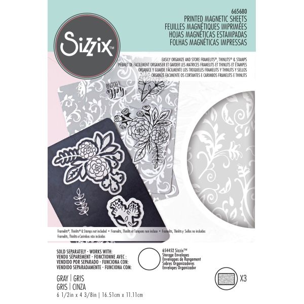 Sizzix Magnetic Sheets 4.375X6.5 3/Pkg