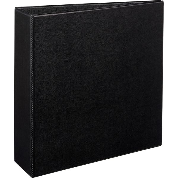Avery Durable 3-Ring Binder With Ez-Turn Rings, 3" D-Rings, 45% Recycled, Black
