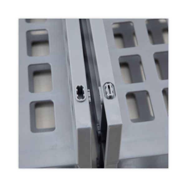 Advantus Snap Configurable Tray System, 12 Compartments, 22.75 X 9.75 X 13, Gray