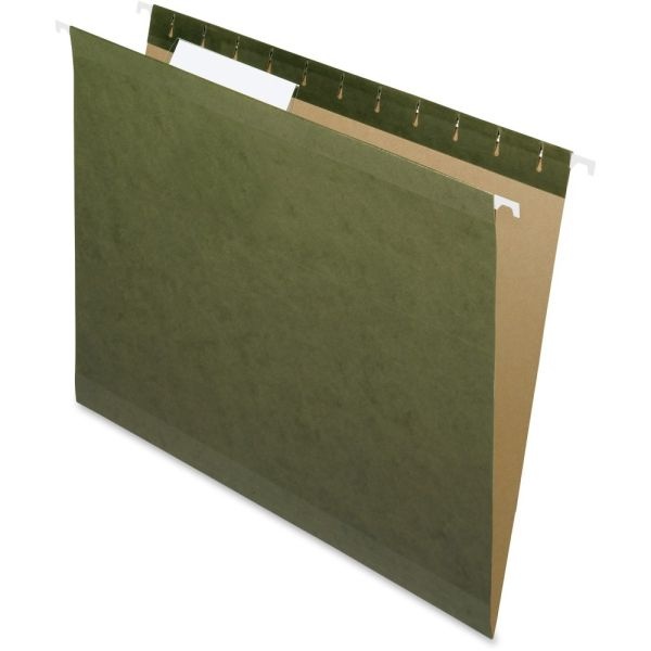 Pendaflex Premium Reinforced Hanging Folders, 1/3 Cut, Letter Size, Standard Green, Pack Of 25