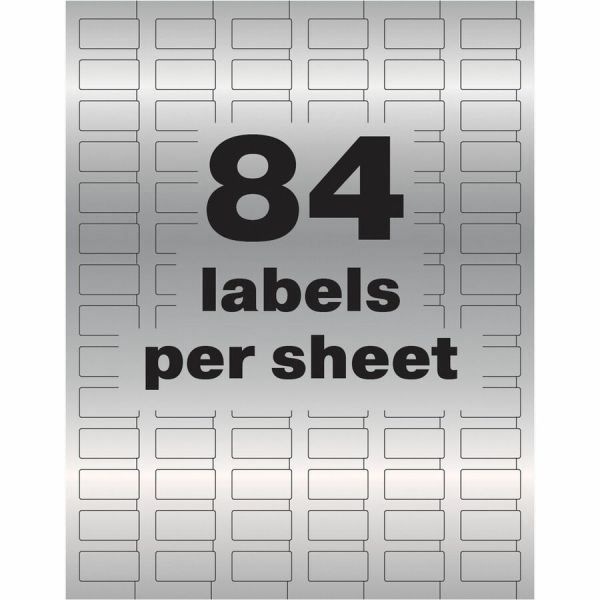 Avery Permatrack Metallic Asset Tag Labels, 1/2" X 1" , 672 Asset Tags