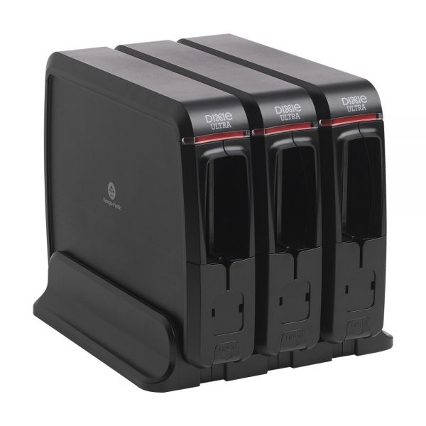 Dixie Ultra Smartstock Series-W Wrapped Cutlery System Dispensers, Black, Pack Of 3 Dispensers