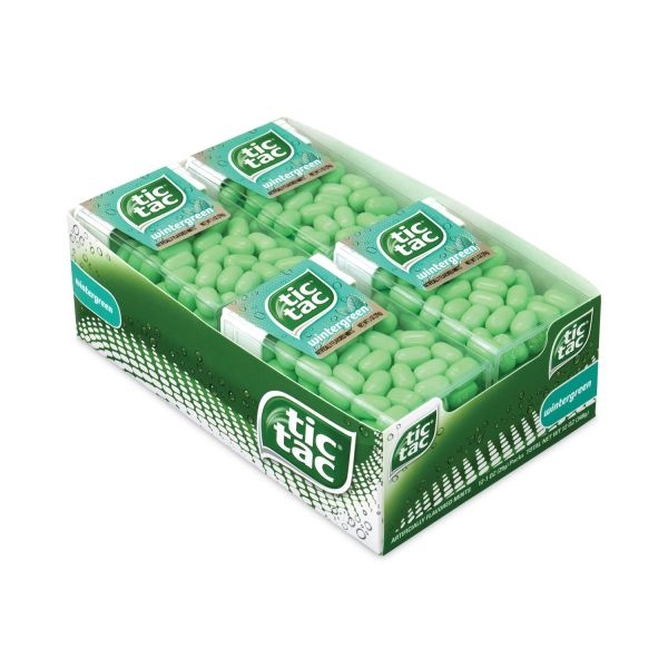 Tic Tac Breath Mints, Wintergreen, 1 Oz Bottle, 12 Bottles/Carton