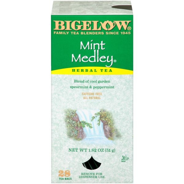 Bigelow Mint Medley Tea Bags, Box Of 28