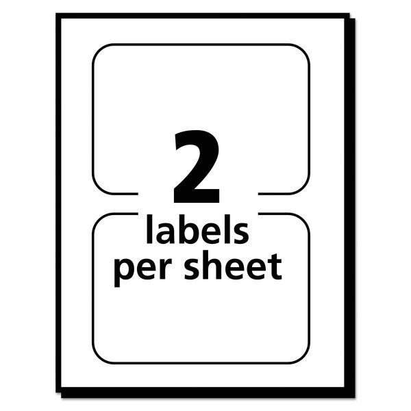 Avery Flexible Self-Adhesive Laser/Inkjet Badge Labels, 2 1/3 X 3 3/8, Be, 40/Pk