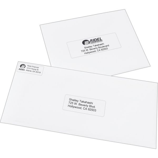 Pres-A-Ply Labels, Inkjet/Laser Printers, 0.5 X 1.75, White, 80/Sheet, 100 Sheets/Pack