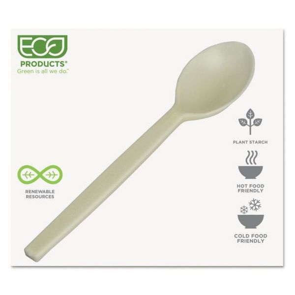 Eco-Products Plant Starch Spoon - 7", 50/Pack