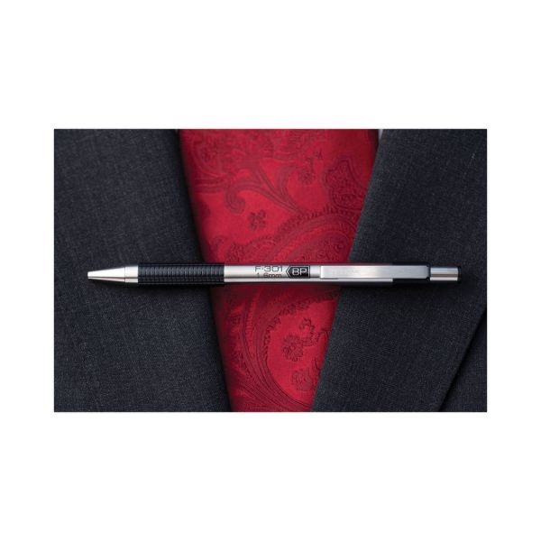 Zebra F-301 Ballpoint Pen, Retractable, Fine 0.7 Mm, Assorted Ink And Barrel Colors, 4/Pack