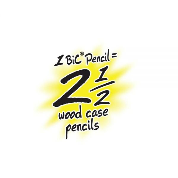 Bic Mechanical Pencils, Xtra Life, 0.7 Mm, Black Barrel, Pack Of 12