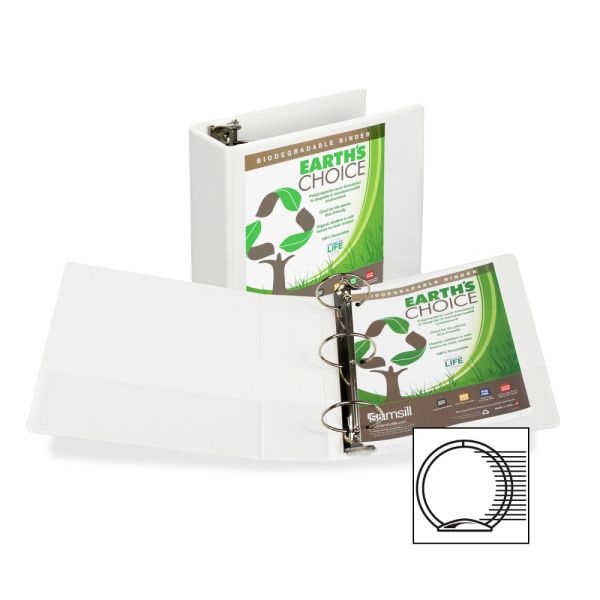 Earth's Choice Plant-Based Economy Round Ring View Binders, 3