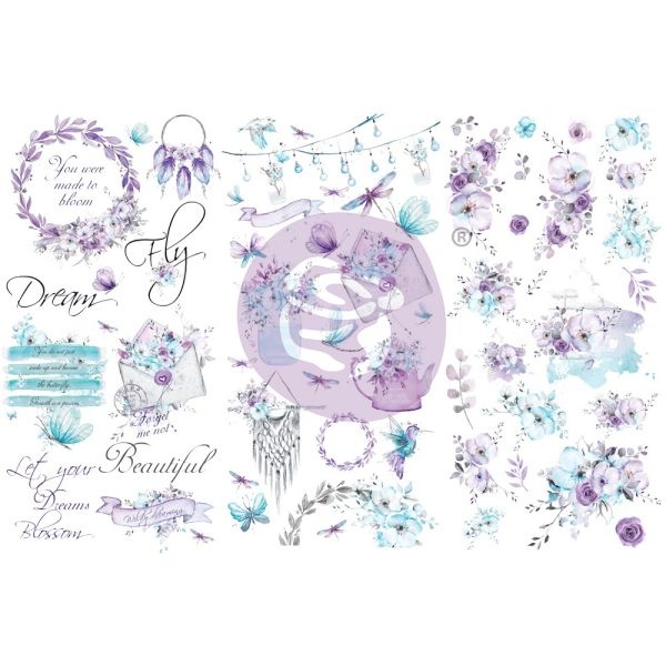 Aquarelle Dreams Rub-On Transfers 6"X12" 3/Sheets
