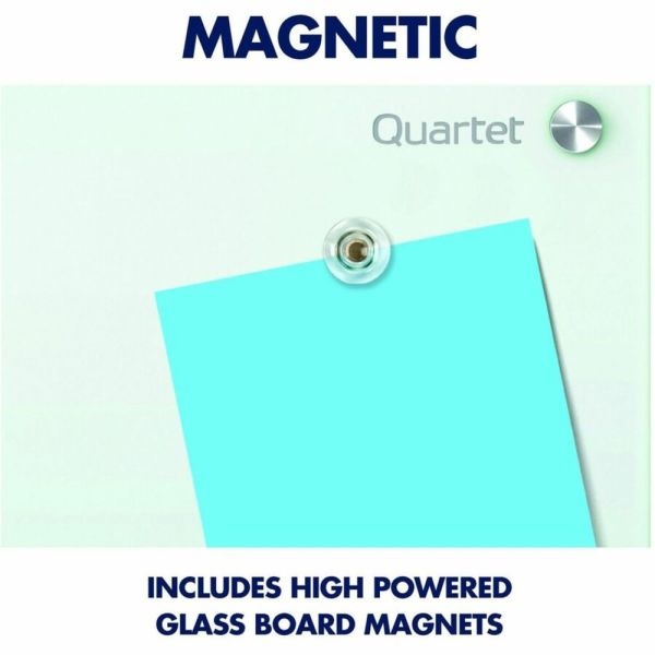 Quartet Infinity Magnetic Glass Unframed Dry-Erase Whiteboard, 24" X 18", White