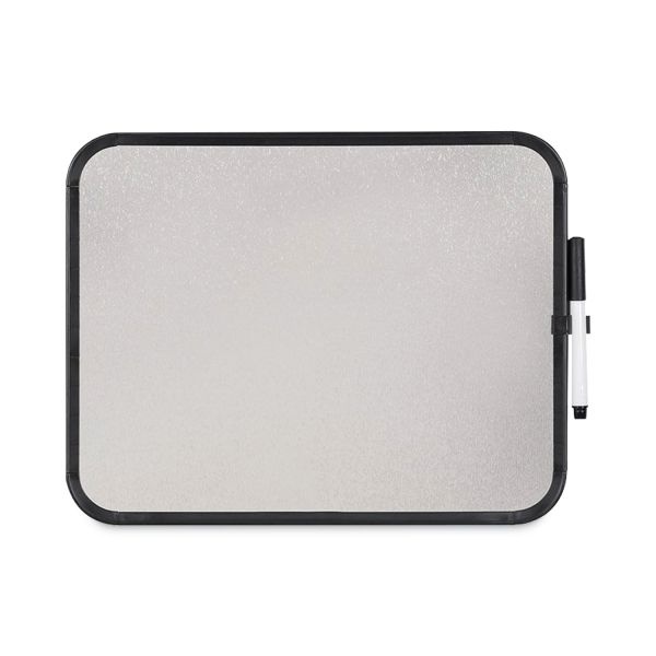 Mastervision Magnetic Dry Erase Board, 11 X 14, White Surface, Black Plastic Frame