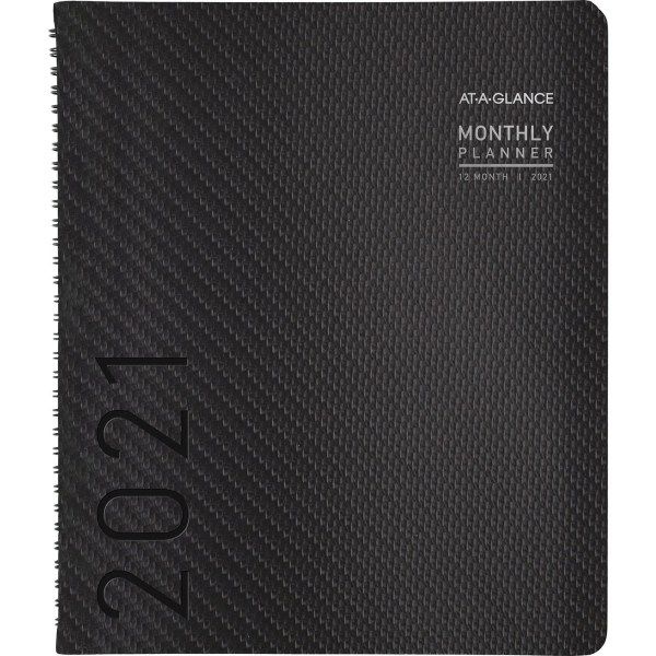 At-A-Glance Contemporary Monthly Planner, Premium Paper, 8 7/8 X 11, Graphite Cover, 2023 Calendar