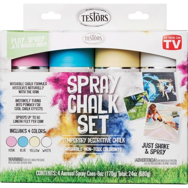 Testors 4-Color Spray Chalk Sets
