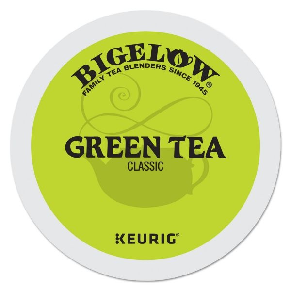 Bigelow Green Tea K-Cup Pack, 24/Box, 4 Box/Carton
