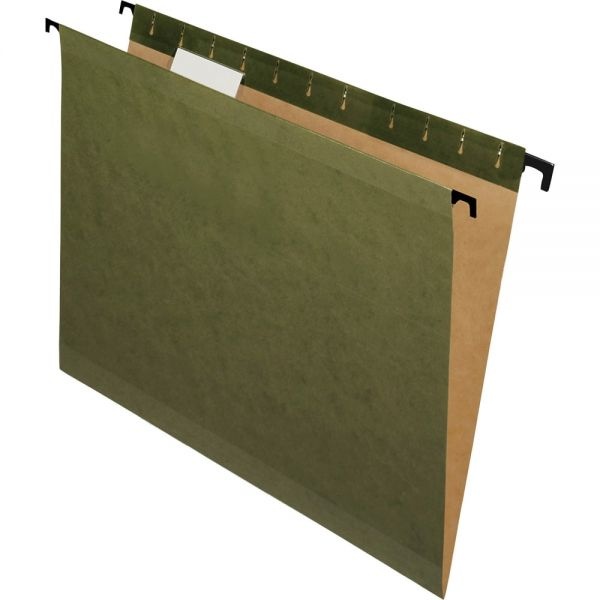 Pendaflex Surehook Hanging Folders, Legal Size, 1/5-Cut Tabs, Standard Green, 20/Box