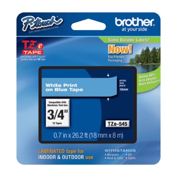 Brother Tze-545 Label Tape, Blue