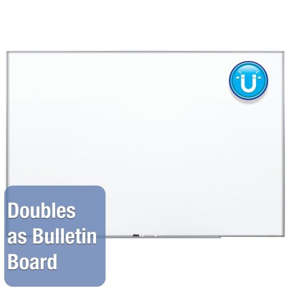 Quartet Nano Magnetic Dry-Erase Whiteboard, 72" X 48", Aluminum Frame With Silver Finish