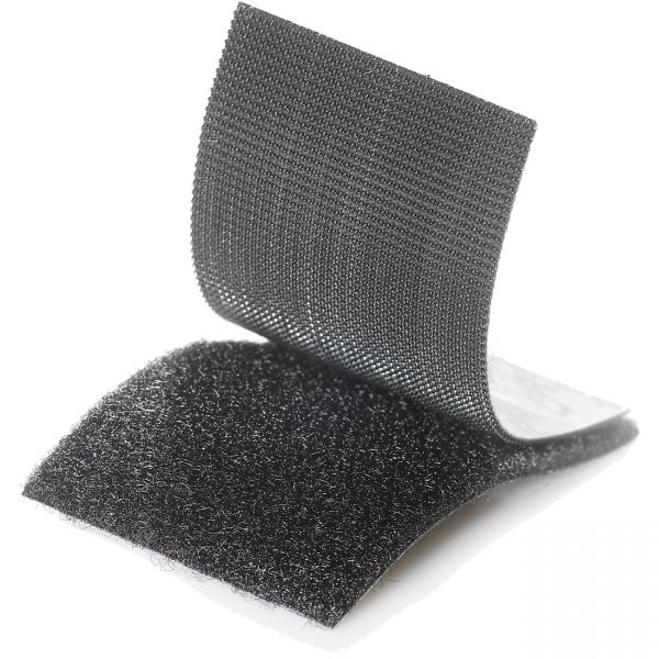 Velcro Brand Industrial-Strength Heavy-Duty Fasteners, 2" X 4", Black, 2/Pack