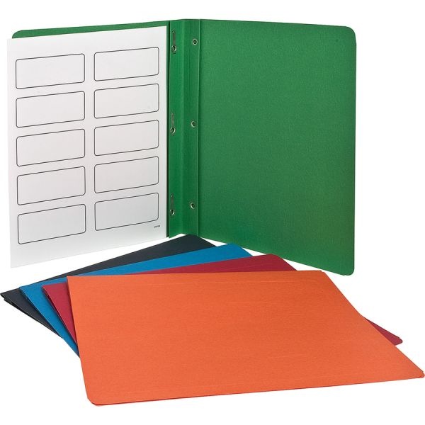 Oxford Title Panel And Border Front Report Cover, Three-Prong Fastener, 0.5" Capacity, 8.5 X 11, Assorted/Assorted, 25/Box