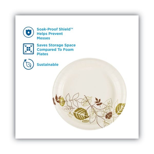 Dixie Paper Plates, 8-1/2", Pathways Design, Pack Of 125 Plates