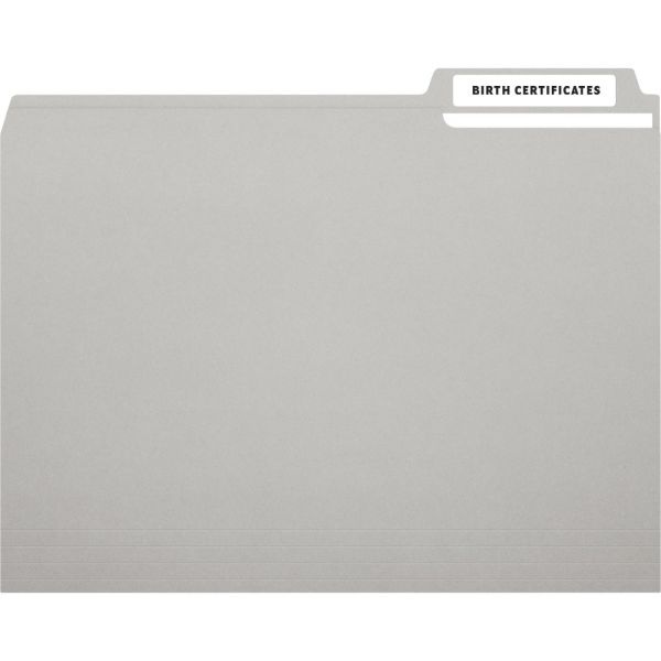 Maco Cover-All Opaque File Folder Labels, Inkjet/Laser Printers, 0.66 X 3.44, White, 30 Labels/Sheet, 50 Sheets/Box