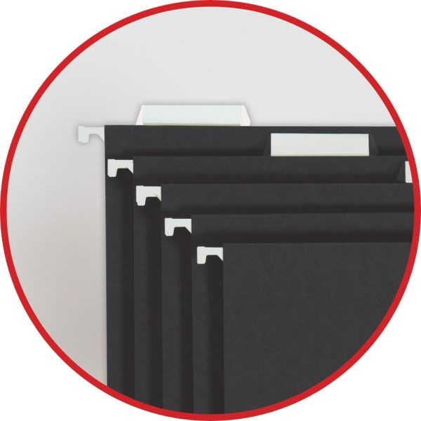 Smead Hanging File Folders, Letter Size, Black, Box Of 25 Folders