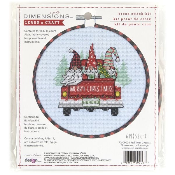 Dimensions Learn-A-Craft Counted Cross Stitch Kit 6" Round