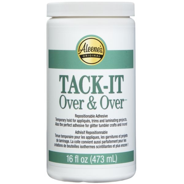Aleene's Tack-It Over & Over Repositional Adhesive 16Oz