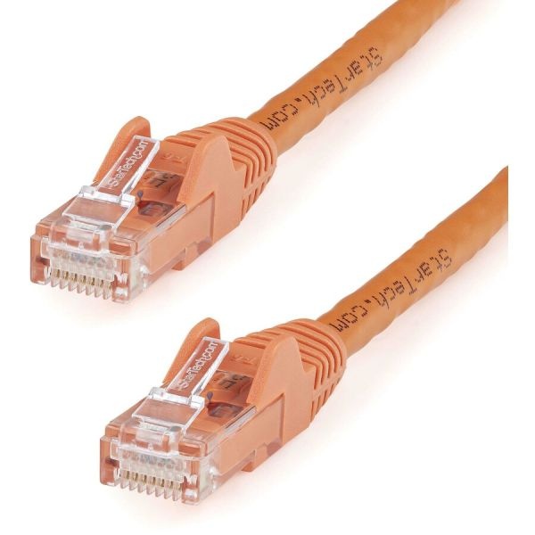 3Ft Cat6 Ethernet Cable - Orange Snagless Gigabit - 100W Poe Utp 650Mhz Category 6 Patch Cord Ul Certified Wiring/Tia