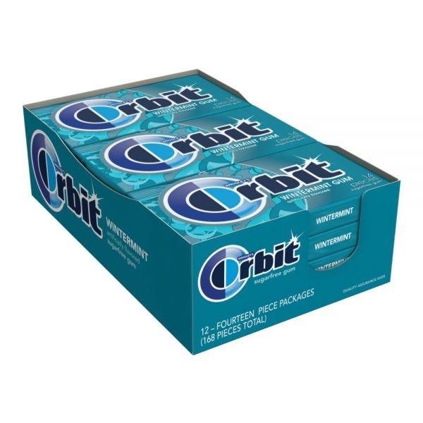 Orbit Sugar Free Gum, Wintermint, 14 Stick, Box Of 12